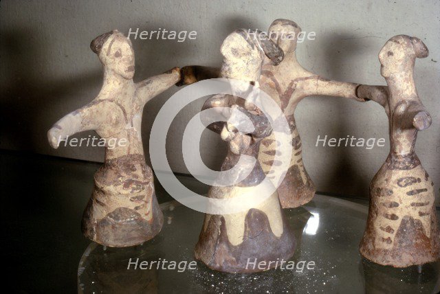 Minoan 'Sacred Dance', Palaikastro, Eastern Crete, Post-Palatial Period, c1400BC- c1100 BC.  Artist: Unknown.
