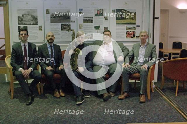 Steve Brown, Dario Di Lecce, Nat Steele Quartet with Grant Stewart, Watermill Jazz Club, Feb 2020. Creator: Brian O'Connor.