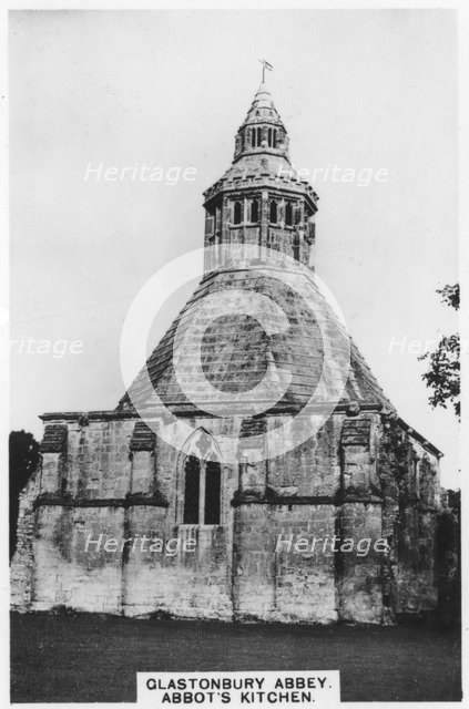 Abbot's kitchen, Glastonbury Abbey, 1936. Artist: Unknown