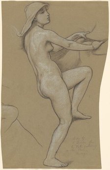 Study for "The Fates Gathering in the Stars", c. 1884-1887. Creator: Elihu Vedder.
