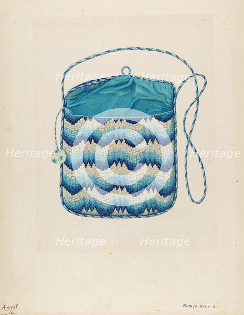 Purse, c. 1937. Creator: Ruth M. Barnes.