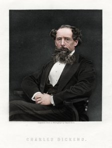 Charles Dickens, English novelist and journalist, 1876.  Artist: Unknown.