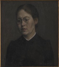 The Painter Elisabeth Wandel, 1890. Creator: Vilhelm Hammershøi.