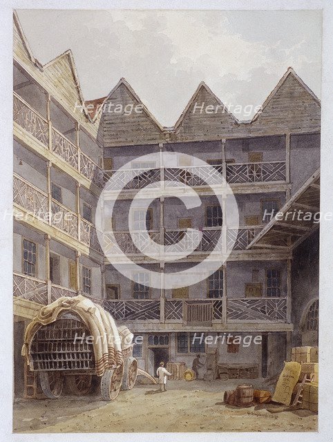 Drawing of the State Lottery, Coopers' Hall, London, 1826. Artist: Anon