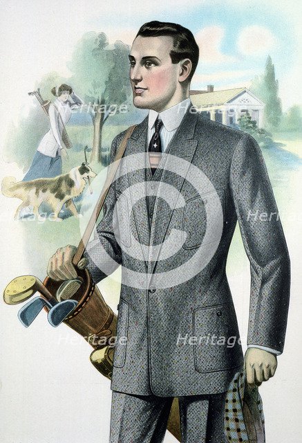 Men's golfing fashions, c1910. Artist: Unknown