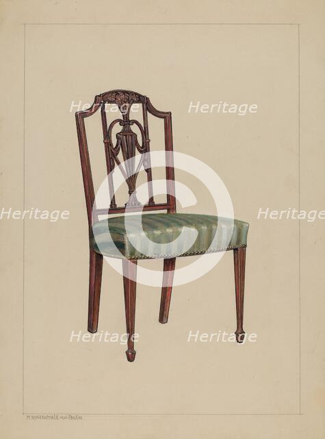 Chair, 1935/1942. Creator: M. Rosenshield-von-Paulin.