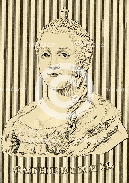 'Catherine II', (1729-1796), 1830. Creator: Unknown.