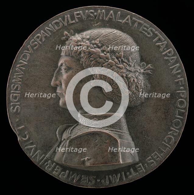 Sigismondo Pandolfo Malatesta, 1417-1468, Lord of Rimini and Fano [obverse], probably 1460/1468. Creator: Unknown.