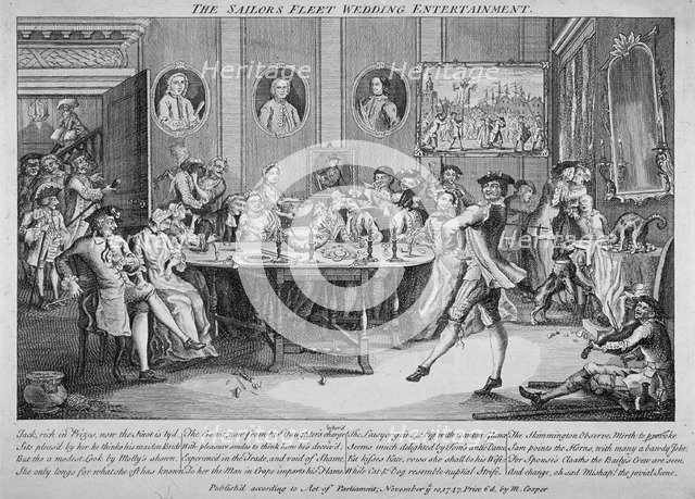 'The Sailor's Fleet Wedding Entertainment', 1747. Artist: Anon