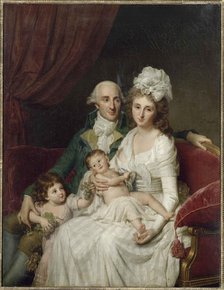 Monsieur Olive, trésorier des États de Bretagne et de sa famille, 1791-1792. Creator: Bouliard, Marie-Geneviève (1763-1825).