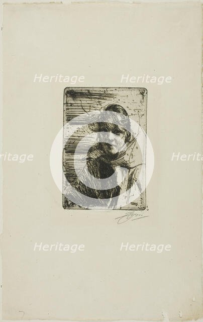 Kol Margit, 1900. Creator: Anders Leonard Zorn.