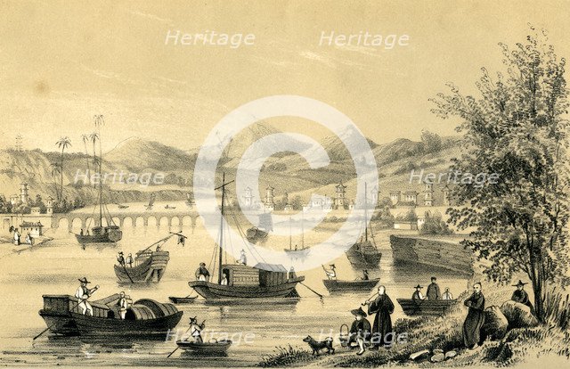 'Foo Choo Foo, one of the five ports opened by the late treaty to British commerce', 1847. Artist: Unknown