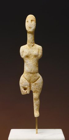 Statuette of a Female Figure with Truncated Arms, 3000-2800 B.C. Creator: Unknown.