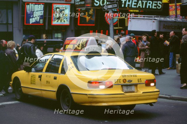 New York Yellow Taxi cab, 1995. Artist: Unknown.