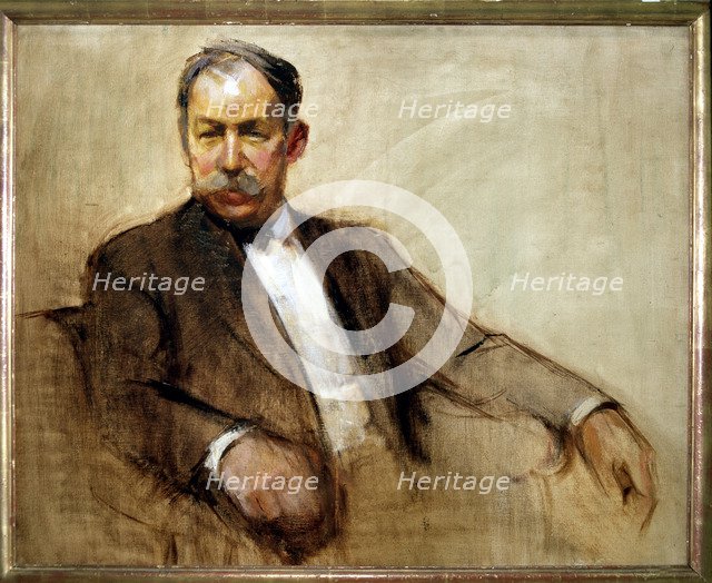 Mariano Benlliure (1826-1947), Spanish sculptor, portrait by Joaquín Sorolla.