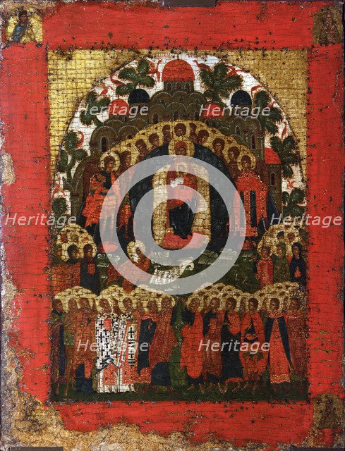 In Thee Rejoiceth, late 15th century. Creator: Russian icon.