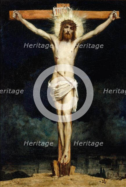 Christ on the cross, 1881. Creator: Jules Elie Delaunay.