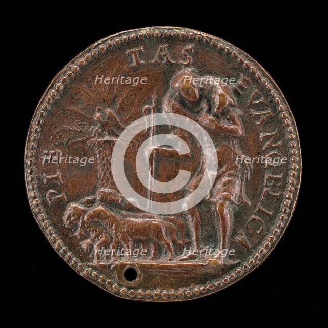 Shepherd with a Flock [reverse], c. 1507/1514. Creator: Unknown.