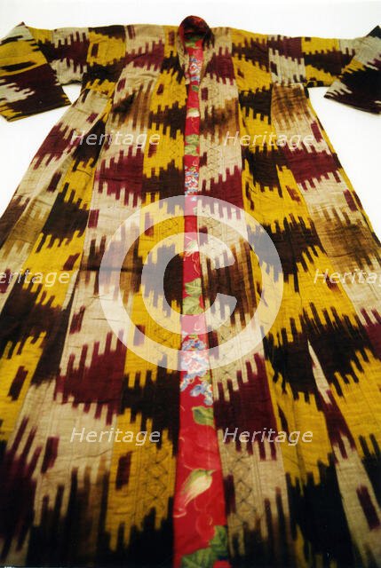 Chapan or Khalat (Man's Outer Robe), Central Asia, 19th century. Creator: Unknown.