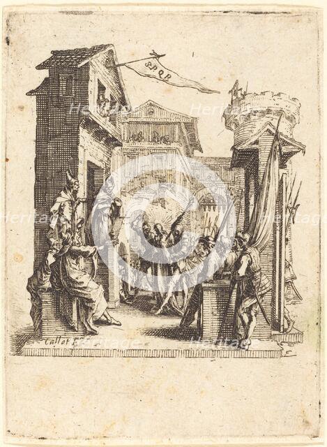 Christ before Caiaphas, c. 1624/1625. Creator: Jacques Callot.