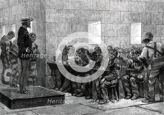 American Sketches: Blackwell's Island Penitentiary, New York - Dining-Room, 1876. Creator: Unknown.