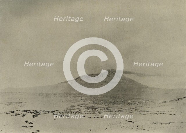 'Smoke streaming from the Crater of Erebus', c1908, (1909).  Artist: Unknown.