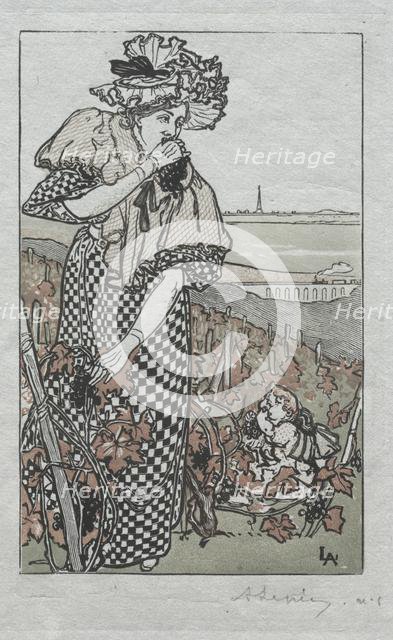 Paris Almanac, 1897: Autumn , 1897. Creator: Auguste Louis Lepère (French, 1849-1918).