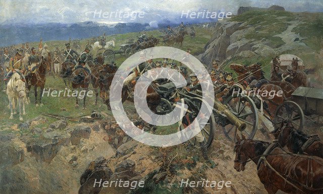 The Living Bridge, 1892. Artist: Roubaud, Franz (1856-1928)