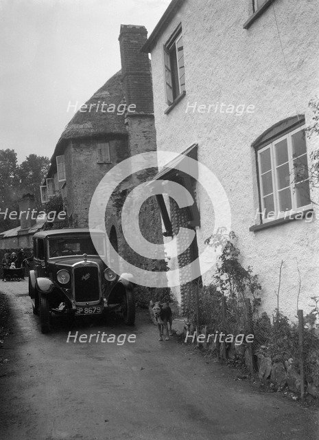 1931 Austin 16/6 on a road test. Artist: Bill Brunell.