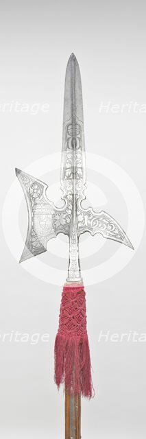Halberd for the Bodyguard of Karl Eusebius, Prince of Liechtenstein, Southern Germany, 1632. Creator: Unknown.