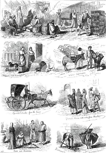 Sketches at Gibraltar, 1876. Creator: Unknown.