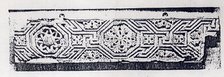 Fragment from a Frieze with Meander Pattern and Rosettes, Egypt, 500-600. Creator: Unknown.