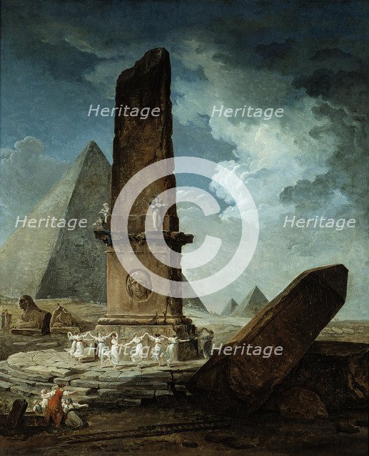 Young Girls Dancing Around an Obelisk, 1798.