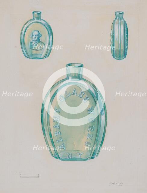 Flask, c. 1936. Creator: Charles Caseau.