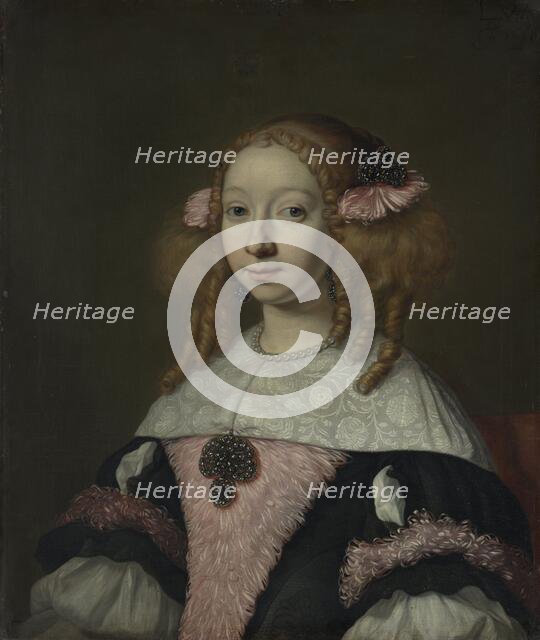 Adriana Jacobusdr Hinlopen (1646-1736), Wife of Johannes Wijbrants, 1667. Creator: Lodewyk van der Helst.