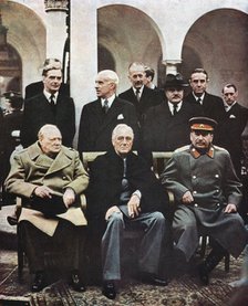 Yalta Conference of Allied leaders, World War II, 4-11 February 1945. Artist: Unknown