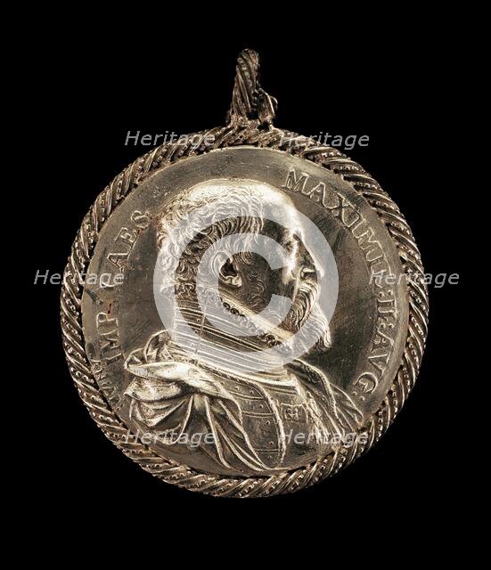 Maximilian II, 1527-1576, Holy Roman Emperor 1564 [obverse], 1575. Creator: Antonio Abondio.