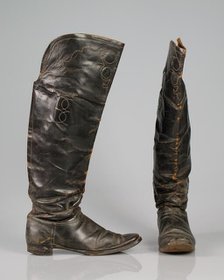 Riding boots, American, 1862. Creator: Unknown.