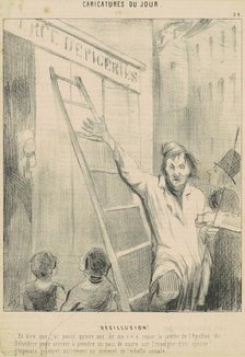 Désillusion!, 19th century. Creator: Honore Daumier.