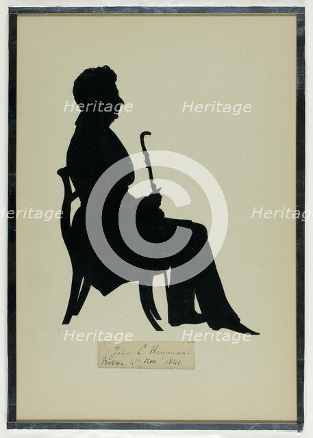John L. Hammond Seated, 1841. Creator: Auguste Amant Constant Fidele Edouart.