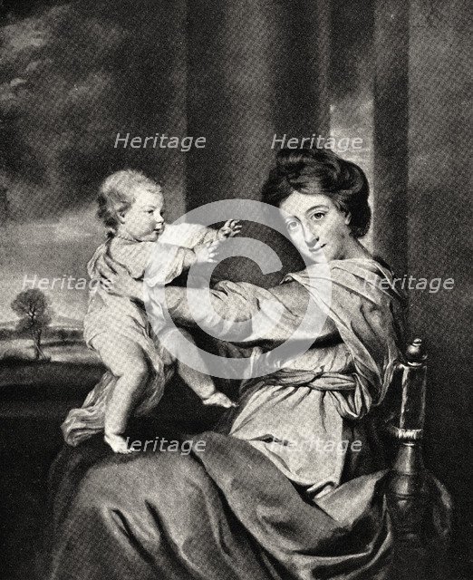 'Caroline, Duchess of Marlborough and Daughter', 20th century. Artist: Richard Houston