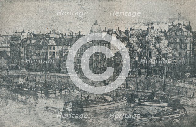 'Quai Des Grands Augustins, Paris', 1906. Creator: Donald Shaw MacLaughlan.