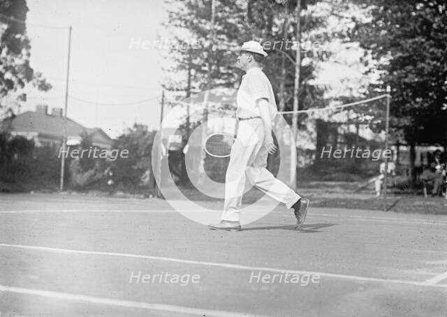 Lee McClung - Treasurer of The U.S. Playing Tennis, 1911. Creator: Harris & Ewing.
