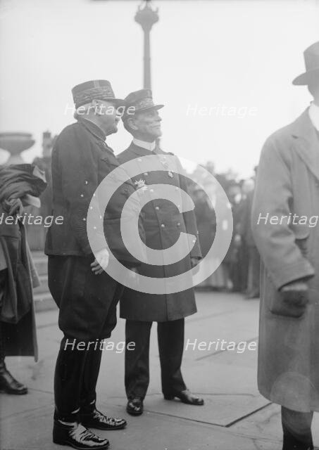 French Commission To U.S. Joffre & Chochefrat at Navy Yard, 1917. Creator: Harris & Ewing.