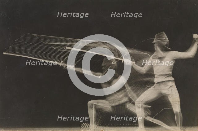 [Fencer], 1906. Creator: George Demeny.