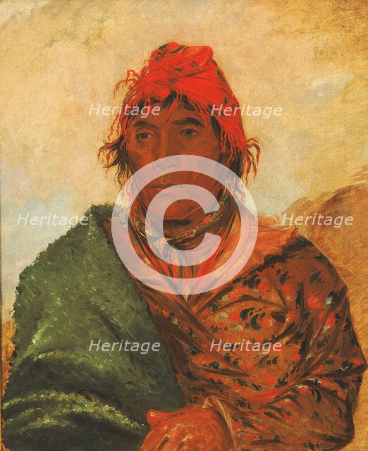 Ee-mat-lá-, King Phillip, Second Chief, 1838. Creator: George Catlin.