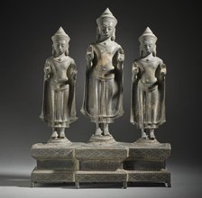 Buddhist Triad (image 1 of 4), 13th century. Creator: Unknown.