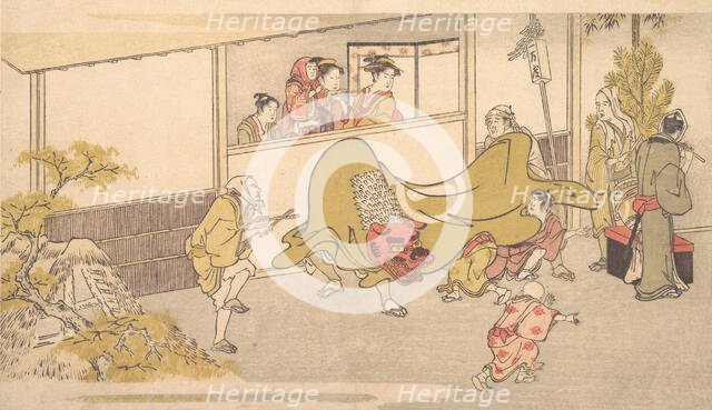 The Lion Dance, 1789. Creator: Kitagawa Utamaro.