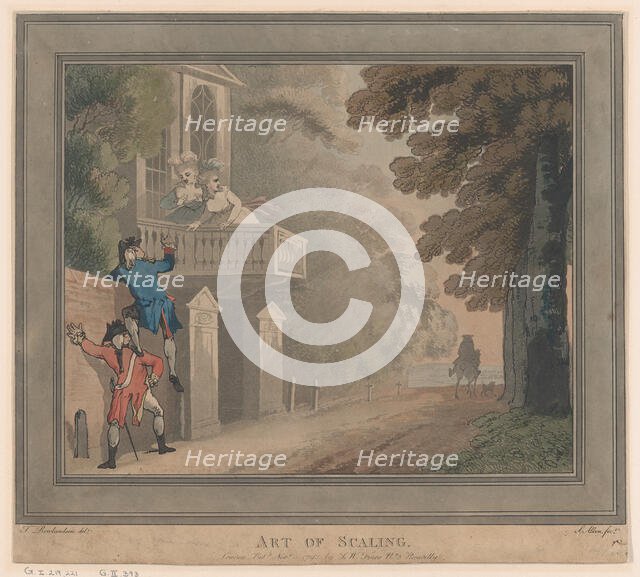 Art of Scaling, 1792. Creator: Samuel Alken.