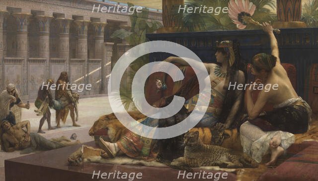 Cleopatra Testing Poisons on Condemned Prisoners, 1887. Creator: Cabanel, Alexandre (1823-1889).